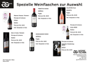 Wein Flaschen Auswahl